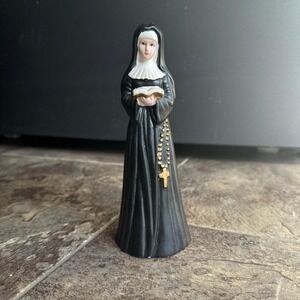 RARE Vintage Saint Rita Nun Figurine Religious Statue Catholic Decor